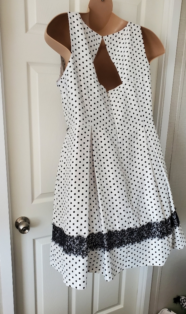 Danny And Nicole Polka Dot Dress - Picture 9 of 16